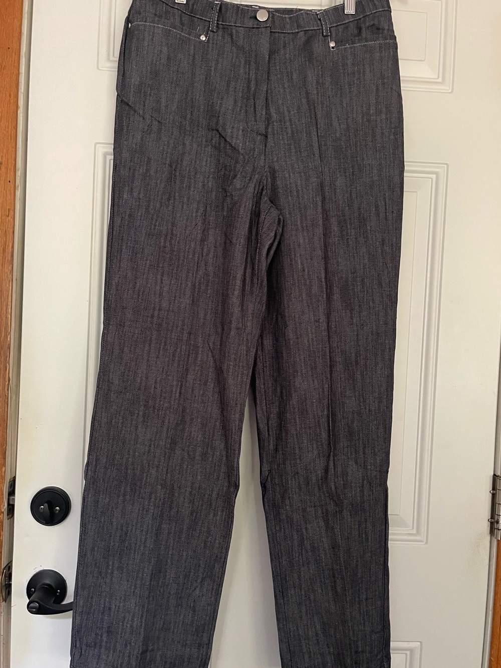 NWT Tan Jay Stretch Denim Slim f/x Tummy Control Pants 14R New With Tags